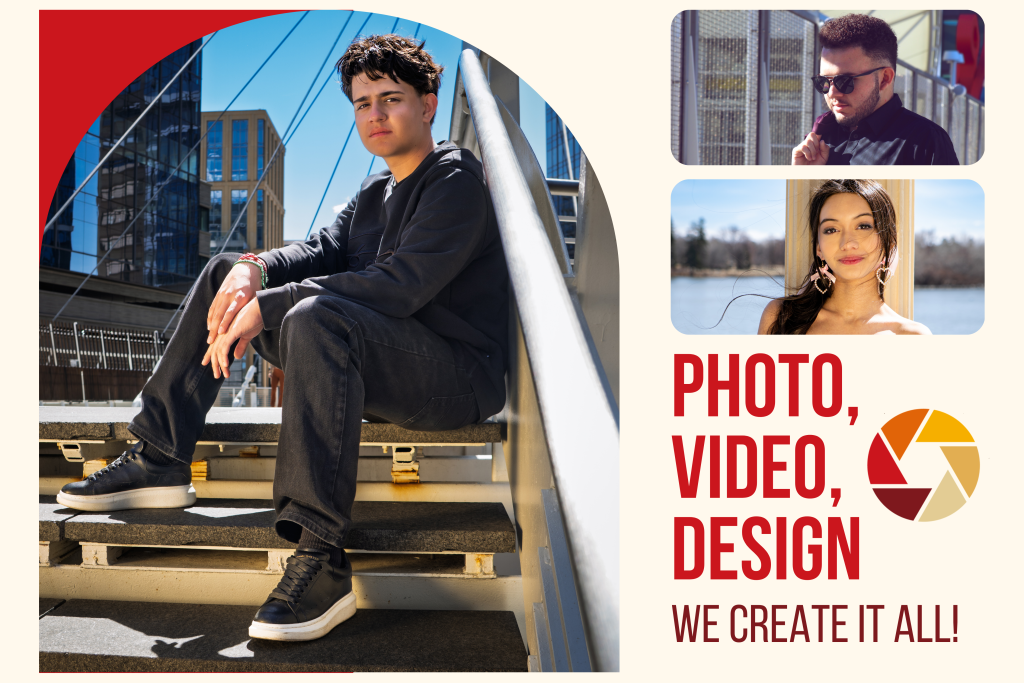 Professional photography, videography, and graphic design services in Denver by Picture Your Day Productions, showcasing portraits, branding, and creative event content.
